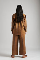 Ellora Linen Oversized Pocket Shirt On Sale