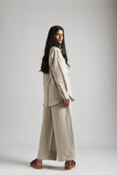 Undyed Linen Oversized Pocket Shirt - Sale