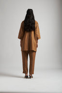 Ellora Linen Short Kurta Set On Sale