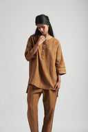 Ellora Linen Short Kurta Set