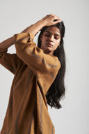 Ellora Linen Short Kurta Set On Sale
