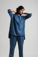 Malhar Linen Short Kurta Set On Sale