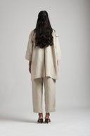 Undyed Linen Pleated Pants - Sale