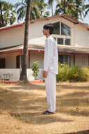 Undyed Boldstripe Linen Men's Oxford Shirt – Slim Fit - Sale