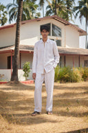 Undyed Boldstripe Linen Men's Oxford Shirt – Slim Fit - Sale
