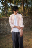 Graphite Linen Men's Baggy Pants - Sale