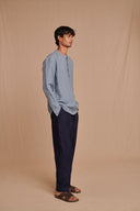 Sky Linen Men's Shirt Kurta - Sale
