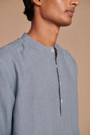 Sky Linen Men's Shirt Kurta - Sale