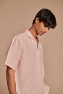 Blush Linen Men's Popover Shirt - Sale