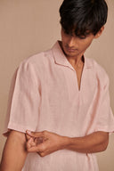 Blush Linen Men's Popover Shirt - Sale