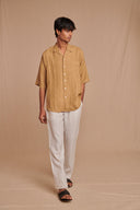 Undyed Boldstripe Linen Men's Lounge Pants - Sale