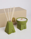 Saanj Soy Candle & Reed Diffuser Set