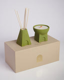 Saanj Soy Candle & Reed Diffuser Set