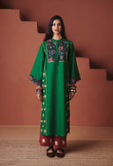 Panna Linen Multi-Panelled Kurta Set - Sale