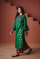 Panna Linen Multi-Panelled Kurta Set - Sale