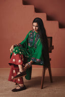 Panna Linen Multi-Panelled Kurta Set - Sale
