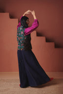 Neel Linen Denim Flared Pants