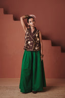 Paan Co-Linen Multi-Pleated Pants