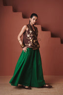 Paan Co-Linen Multi-Pleated Pants