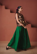 Paan Co-Linen Multi-Pleated Pants
