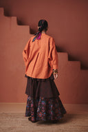 Marigold Co-Linen Dolman Shirt