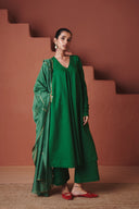 Paan Co-Linen Embroidered Pocket Kurta Set