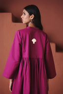 Orchid Co-Linen Gathered Shirt Set