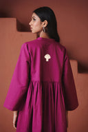 Orchid Co-Linen Gathered Shirt Set - Sale