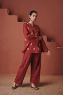 Brick Co-Linen Farsi Kurta Set