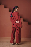 Brick Co-Linen Farsi Kurta Set