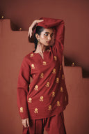 Brick Co-Linen Farsi Kurta Set