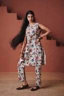Beige Chintz Co-Linen Salwar - Sale