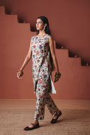 Beige Chintz Co-Linen Salwar - Sale