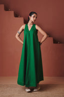 Paan Co-Linen Flared Dress