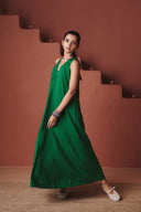 Paan Co-Linen Flared Dress