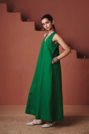Paan Co-Linen Flared Dress