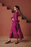 Orchid Co-Linen Sack Dress