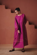 Orchid Co-Linen Sack Dress