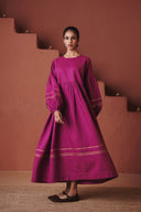 Orchid Co-Linen Sack Dress