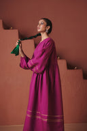 Orchid Co-Linen Sack Dress