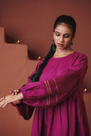 Orchid Co-Linen Sack Dress