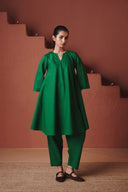 Panna Linen Pheran Kurta - Sale