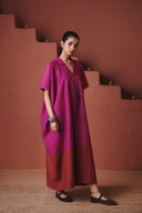 Orchid Co-Linen Kaftan Dress