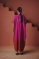 Orchid Co-Linen Kaftan Dress