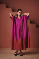 Orchid Co-Linen Kaftan Dress