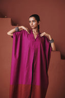 Orchid Co-Linen Kaftan Dress