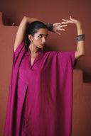 Orchid Co-Linen Kaftan Dress