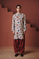 Beige Chintz Co-Linen Men's Classic Kurta