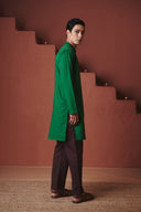 Coffee Buta Co-Linen Men's Pleated Tapered Pants