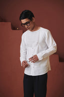 Vanilla Co-Linen Men's Angrakha Shirt